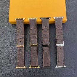 Bands Watch Fashion L Flower straps watchbands for watch band watch 7 6 bands Designer PU leather Strap bracelet letter printed watchband 240308