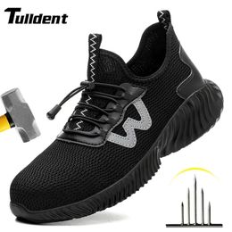 High Quality Indestructible Safety Shoes Men Work Sneakers Light Security Boots Men Puncture-Proof work Boots Steel Toe Shoes 240228