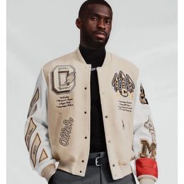 American High Quality Letter Pattern Embroidered Jacket And Coat Men Y2K Street Hip Hop Retro Loose Baseball Uniform 230226