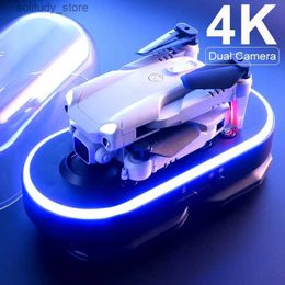 Drones 4DRC V20 Drone 4K Professional HD Dual Camera FPV Drone Height Maintenance Drone Photography Rc Helicopter Foldable Four Helicopter Drone Toy Q240308