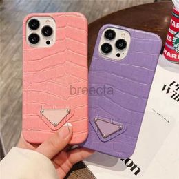 Cell Phone Cases Cases Fashion Designer Samsung s23ultra s23 s22p s21U Luxury pattern Leather cover for IPhone 15pro 15 14 13promax 13 12pro 12 Shockproof Case 240304