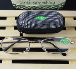 Mini Folding Reading Glasses with Case Foldable RX 10 to 40 Presbyopia Hyperopia Pocket Reader7072332