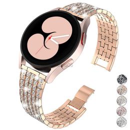 Bands Watch Bling Diamond Smart Watch Band Straps Est 20mm 22mm For Samsung Huawei phones Galaxy Active 2 3 Gear S2 Watchband Bracelet Bands 240308