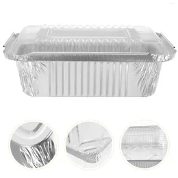 Take Out Containers 20 Pcs Packing Box Grilling Food Aluminium Foil Takeout Pan Lining The Handy Single Use Cookie Pans Barbeque