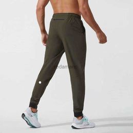 Men's Lululemen man Lulu short Yoga Outfit Jogger Sport Quick Dry Drawstring Gym Sweatpants Trousers Elastic Waist Fitness all-match 240308