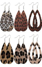Leopard Earrings Classic Imitated Leopard Skin Earrings Teardrop Drop Earrings Women Water Drop Pendant Jewellery Gift YFA26569950328