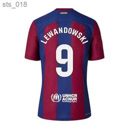 Soccer Jerseys 23 24 Lewandowski Gavi Camiseta De Futbol Pedri Ferran 2023 2024 Fc Ansu Fati Barca Raphinha Football Shirt Men Kit KidsH240308