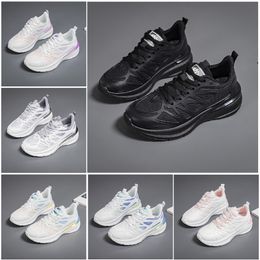 Men New Women Running Hiking Shoes Flat Shoes Soft Sole Fashion White Black Pink Bule Comfortable Sports Z1 63