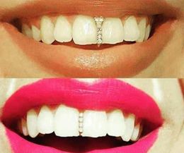 Unisex Hip Hop Teeth Caps Fashion Crystal Teeth Cover Decor Braces Grills Tooth Cap Cosplay Jewellery Body Piercing Accessories4139032