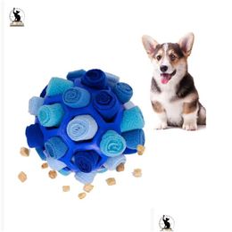 Dog Toys Chews Puzzle Encourage Natural Foraging Skills Portable Pet Interactive Snuffle Ball Slow Feeder Training Educational Toy Dhcq9