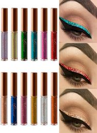 NICEFACE Pearled Metallic Liquid glitter eye liner Diamond High Pearlescent Brown Liquid Eyeliner tattoo colorful eyeliner8738066