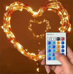 Edison2011 10M 33FT 100 Led Fairy Lights Copper Wire Xmas String Light Christmas Remote Controller Power Adapter9798220