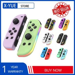 Switch JoyPad Control Joystick Gamepad Double motor Wireless JoyPad Switch Controllers with RGB light 240306