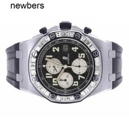 Aps Factory Audemar Pigue Watch Swiss Movement Mens 42mm Epic Royal Oak Offshore Rectangular Handbag with 5.5 Carat VS Diamond