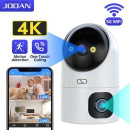 Baby Monitor Camera JOOAN 4K PTZ IP 5G WiFi Dual Lens CCTV Security Home Automatic Tracking Colour Night Video Surveillance Q240308