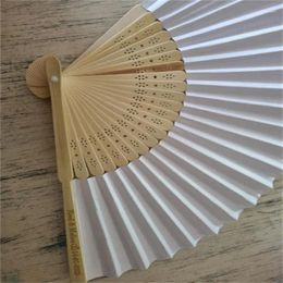 Decorative Figurines 50 / 30pcs Hand-painted Foldable Paper Fan Portable Party Wedding Supplies Hand Gift Decoration Personalised Fans