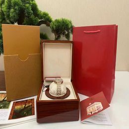 High boxes square wooden watch box brochure paper ribbon gift bag for many watches logo boxes203s