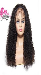 13x3 Brazilian Curly Lace Front Wigs for Women with Pre Placked Baby Hair Natural Color Remy Human Hair Wig 130 Density 1024inch1478188