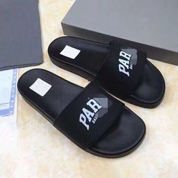 Balencaga Fashion Outsider One Word Slippers Summer Letter Printed Paris Luxury Designer Slides 3CUKR