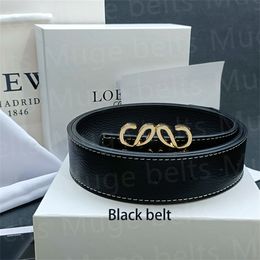 men's belts designer belt Women Solid Belt womens Genuine Leather Ceinture luxe Black White Colour Bronze big buckle Designers Cowhide Belts