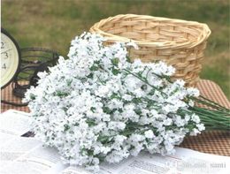 Festive Gypsophila Baby039s Breath Artificial Fake Silk Flowers Plant Home Wedding Decoration KD19061264