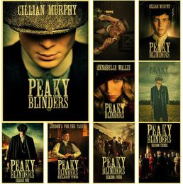 A3 and A4 Peaky Blinders Thomas Shelby Posters Kraft Paper DIY Home Bar Cafe Bedroom Decor Painting Gift Print Art Wall Sticker C05285223