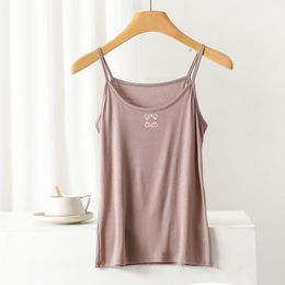 Loewews Vest Designer Tops Womens Tank Tops Loews Top Summer Slim Sleeveless Camis Croptop Outwear Loeweee Shirt Elastic Sports Knitted Tanks Embroidery Vest 200