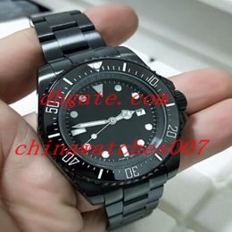 Luxury WATCHES Box Black Ceramic Bezel Dial 44 mm sapphire Stainless Steel Bracelet Automatic Mens Men's Watch Watches Man W258A