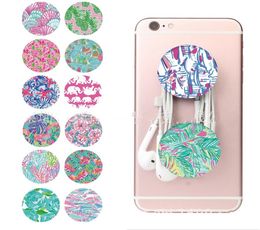 Universal Grip Cell Phone Holder Lilly Inspired Pulitzer Expandable Grip Finger Stand Flexible For iPad iPhone X 8 7 plus Samsung3895803