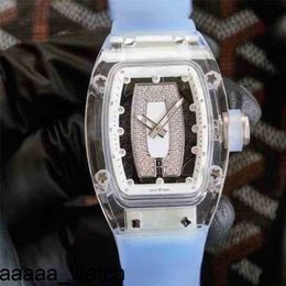 Designer RicharMill Luxury Watches Watch Mechanics Wristwatch Business Leisure Rm07-02 Fully Automatic Mechanical Crystal Tape Trend Womens Swiss ZF Factory 6IVJ