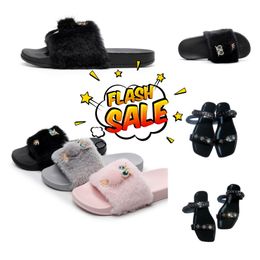 2024 Designer Slides Mens Women Slippers Summer Sandal Slide Flat Ladies Home Fashion Shoess Striped Causal Slipper GAI Hot