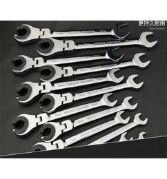 Tubing Spanner Combination Wrench Ratchet Flexhead Metric Oil Flexible Open End Wrenches Tools Y2003234696186