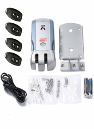WAFU Wireless Remote Control Electronic Lock Invisible Keyless Entry Door Lock with 4 Remote Controllers Electric Lock 433mhz 20101645220