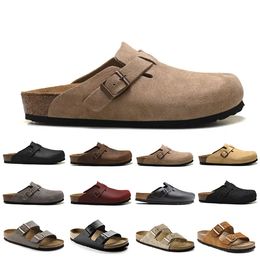 Birkenstock Boston Zoccoli Sandali Birkenstocks Designer Pantofole Pantofola piatta in sughero Moda Estate Scivolo in pelle Spiaggia preferita Donna Uomo Arizona Mayari