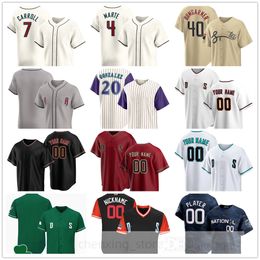 Stitched 2024 Baseball Jersey 27 Andrew Saalfrank 33 Peter Strzelecki 81 Ryan Thompson 87 Blake Walston 11 Jose Herrera 14 Gabriel Moreno 10 Lawlar 2 Geraldo Perdomo