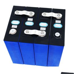 Batteries 4Pcs 3.2V 100Ah 200Ah 280Ah 320Ah Lifepo4 Battery 12V 24V Rechargeable Batteries Electric Motorcycle Car Solar Inverter Drop Dhxw1