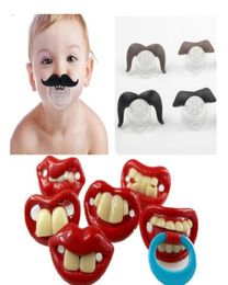 Silicone Funny Nipple Dummy Baby Soother Joke Prank Toddler Pacy Orthodontic Nipples Teether Baby Pacifier Christmas Gift G2359969027