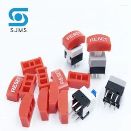 Smart Home Control 10PCS Tactile Push Button Switch Self Locking 5.8 5.8MM 7 7MM 8 8MM 8.5 8.5MM Reset Micro (10PCS A02 Tact Cap)