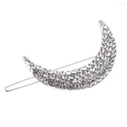 Hair Clips Fashion Rhinestones Crystal Moon Clip Hairpins For Women Accessories Korean Jewelry