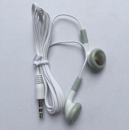 Cheapest Disposable Earphone Low Cost Earbuds 35mm music Headphone Headset mp3 mp4 For apple nano iphone cell phone1145661