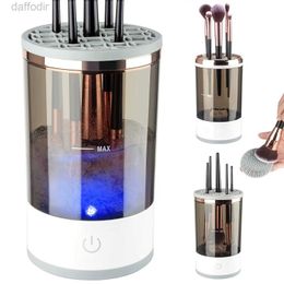 Electric Automatic Cosmetics Brush Cleaner for All Size Set USB Charging Cleaning Makeup Brushes 240308