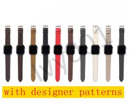 Bands Watch luxury designer Watchbands Watch Band iwatch 2 3 4 5 6 7 bands Leather Strap Bracelet Fashion Stripes watchband i001 240308