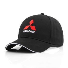 Mitsubishi Racing Hat Mens Outdoor F1 Racing Hat Embroidered Car Baseball Hat 4S Shop Commemorative Hat