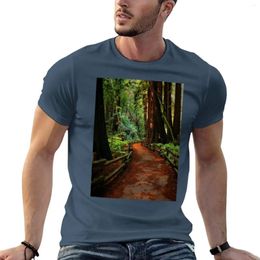 Men's Tank Tops Walk Through Redwoods T-Shirt Summer Customs Design Your Own Oversized T Shirts For Men