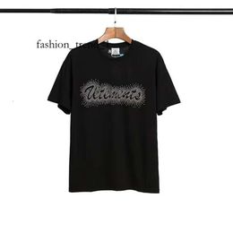 Vetements Designer T Shirt Streetwear Hip Hop Oversize Short Sleeve Tee Big Tag Patch VTM Tshirts Embroidery Black White Red Mens T Shirts Vetements T Shirt 5435