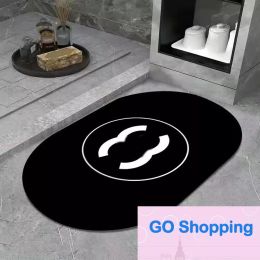 High-end Designer Carpets Luxury Carpet Jacquard Diatom Ooze Brand Floor Kitchen Mat With Letter C Rug Water-Absorbent Quick-drying Mats