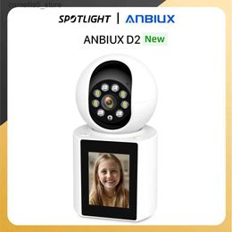 Baby Monitor Camera 1080P Wifi 4MP 2.4-inch Screen Smart Home Security Twao Way Audio Video Call PTZ IP Q240308