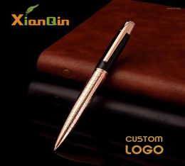 Personalized Gift Pen Metal Pen 10mm Black Ink Customized Ballpoint Pens Engrave Company Name School Office Supplies15242351