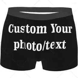 Underpants Personalised Boxers For Men Custom Underwear With Face Picture Po Customised Boyfriend Husband Valentine's Birthday