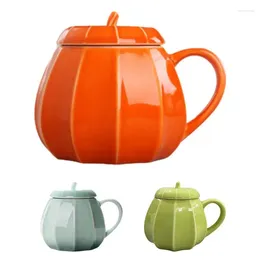Mugs Pumpkin Mug 240ml Creative Water Heat-insulating Scalding-proof Cute Halloween Ceramic Drinkware Kitchen Tool